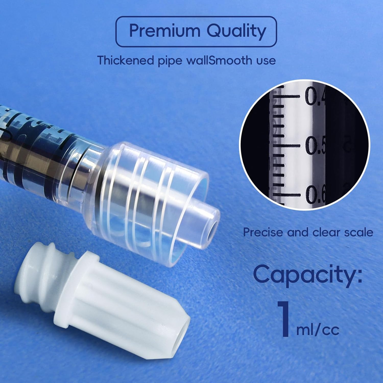 1Pc/50Pcs/100Pcs 1ml Luer Lock - огляд і ціна Medical Lab Supplies