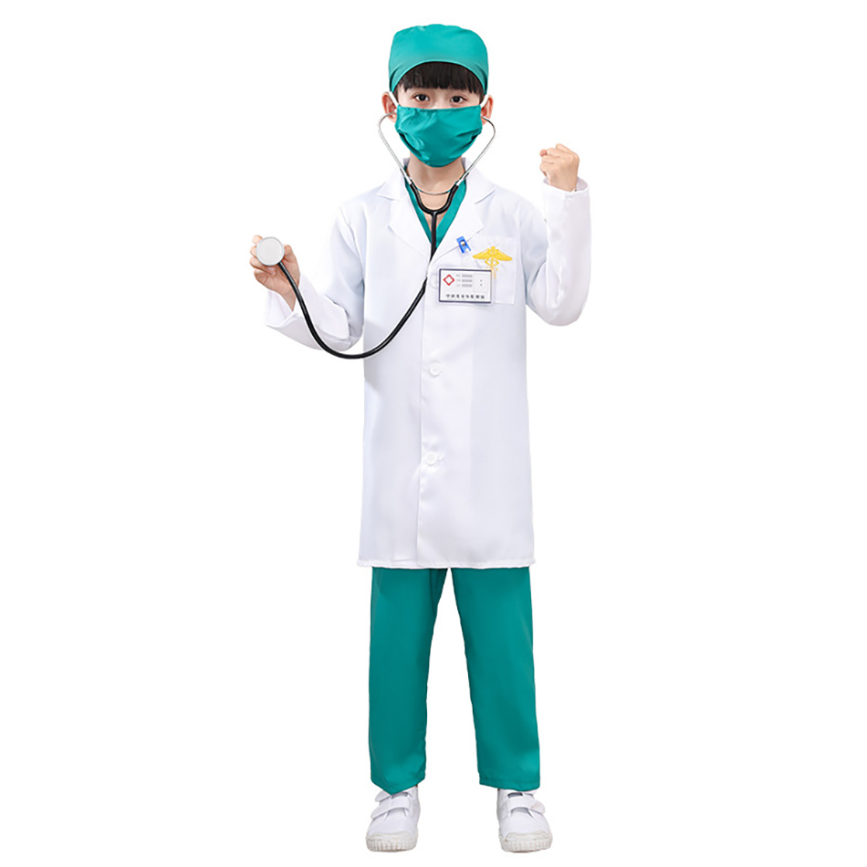 7 Pcs/Pack Kid White Medical U - огляд і ціна Lab Coat Medical