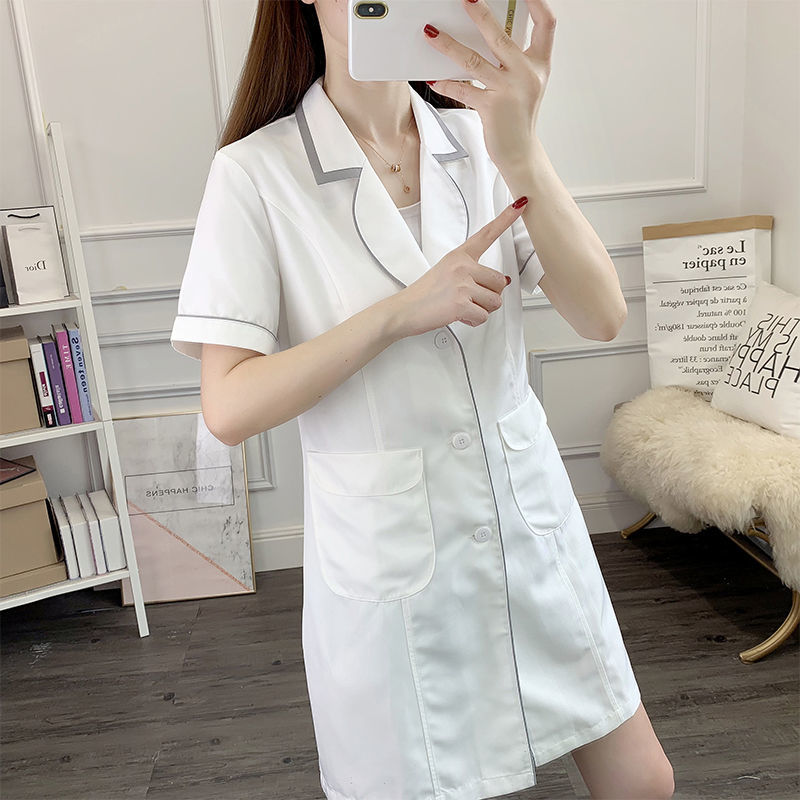 white short beauty uniform dre - огляд і ціна Lab Coat Medical
