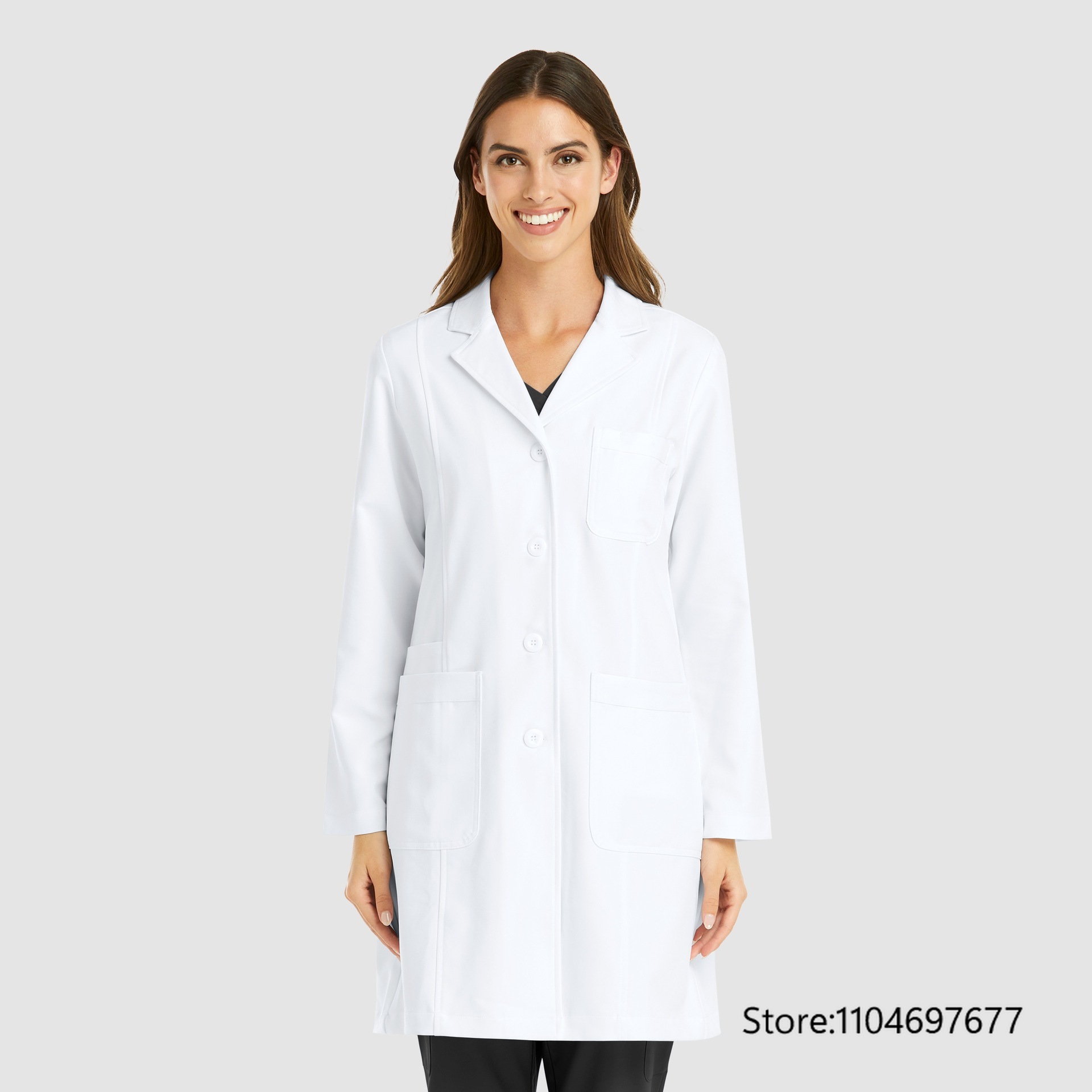 Multicolor Women's Long Sleeve - огляд і ціна Lab Coat Medical