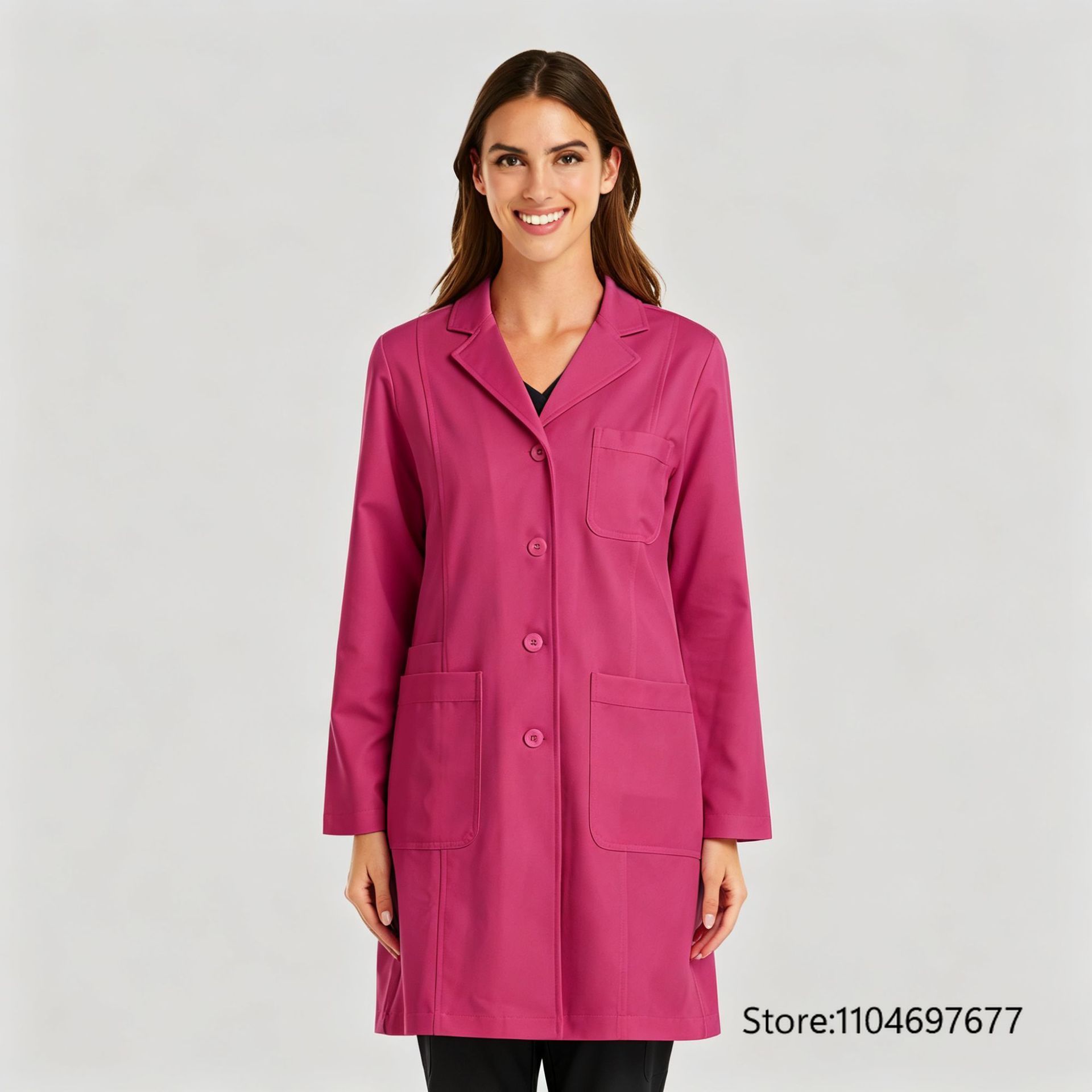 Multicolor Women's Long Sleeve - огляд і ціна Lab Coat Medical
