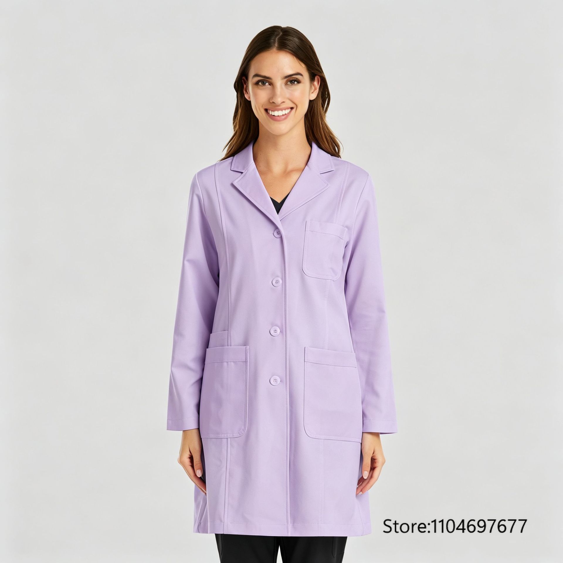 Multicolor Women's Long Sleeve - огляд і ціна Lab Coat Medical