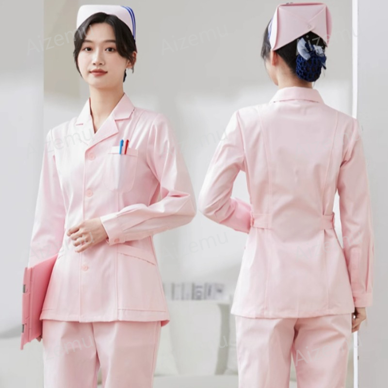 New White Long Sleeve Nurse Un - огляд і ціна Lab Coat Medical