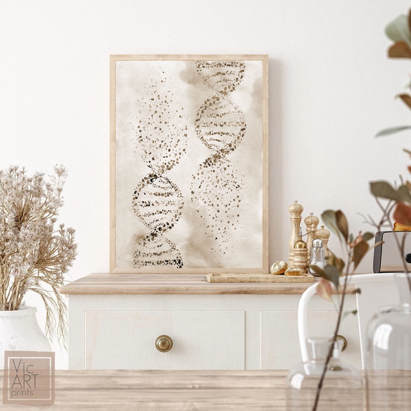 DNA Molecule Print Modern Medi - огляд і ціна Medical Lab Pictures