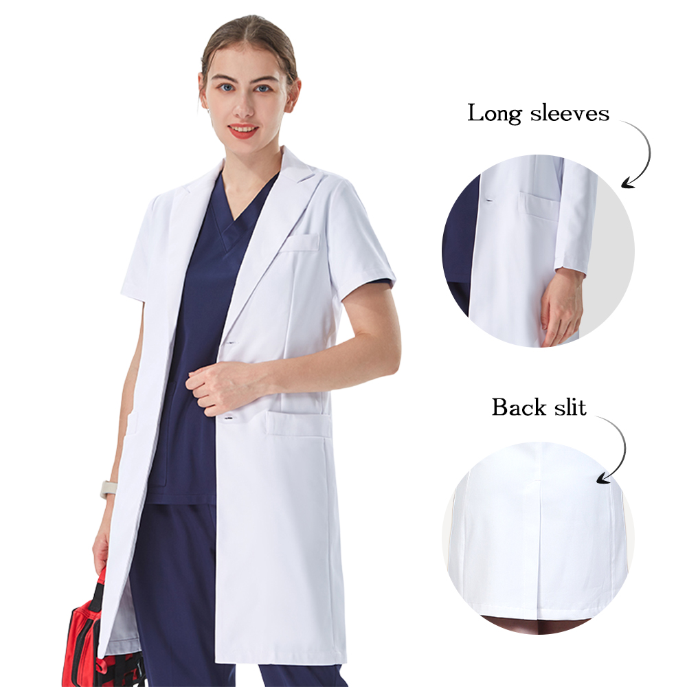 Thoughtful Lapel Collar White  - огляд і ціна Lab Coat Medical