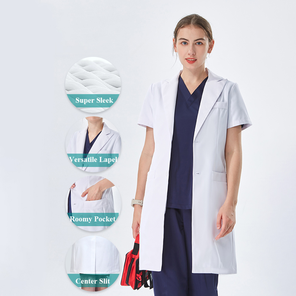 Thoughtful Lapel Collar White  - огляд і ціна Lab Coat Medical