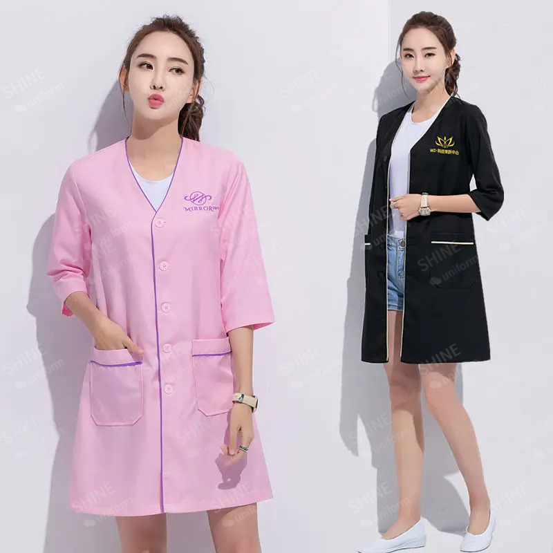 beauty uniform beautician Cust - огляд і ціна Lab Coat Medical